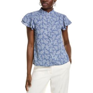 Cece Womens Blouse, Blue